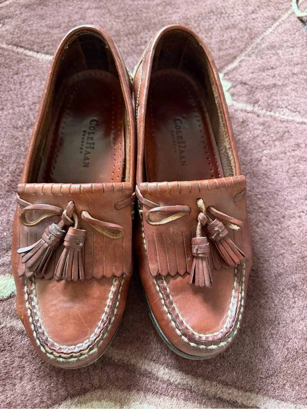 Cole Haan Men's Leather shoes in Reddish Brown